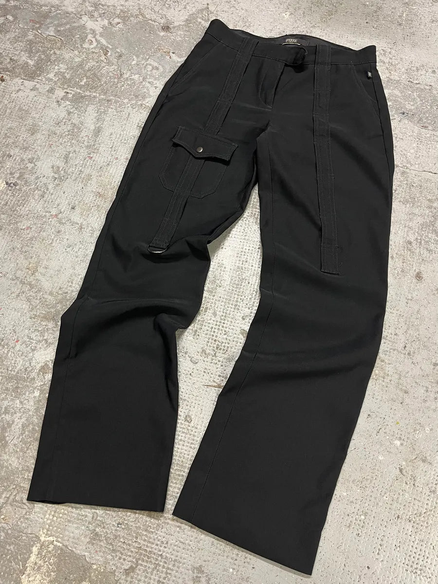 2000s Gianfranco Ferré Black Straps Pants (S) tRpkpyF 3