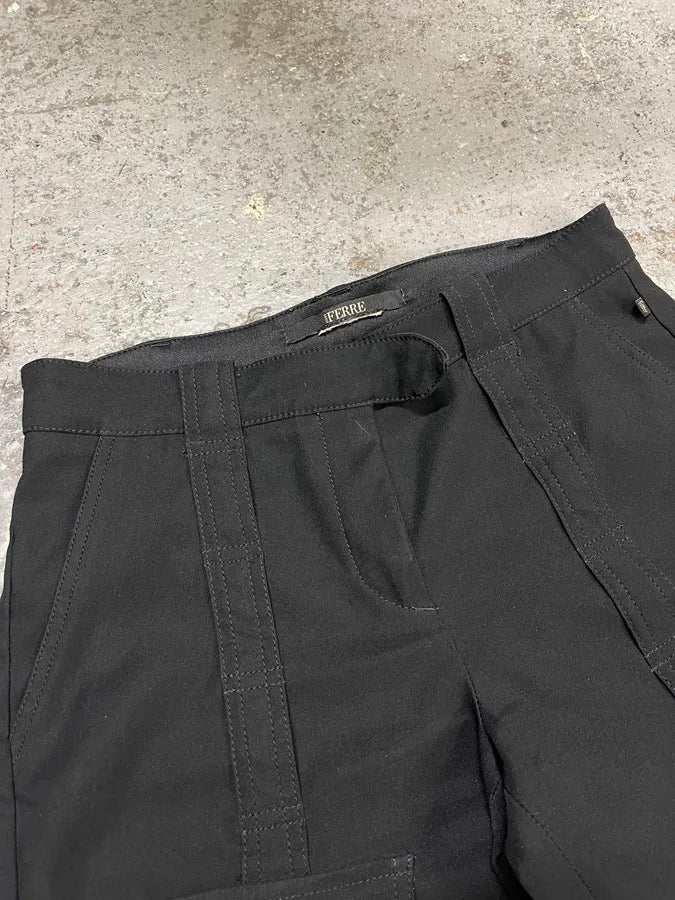 2000s Gianfranco Ferré Black Straps Pants (S) tRpkpyF 4