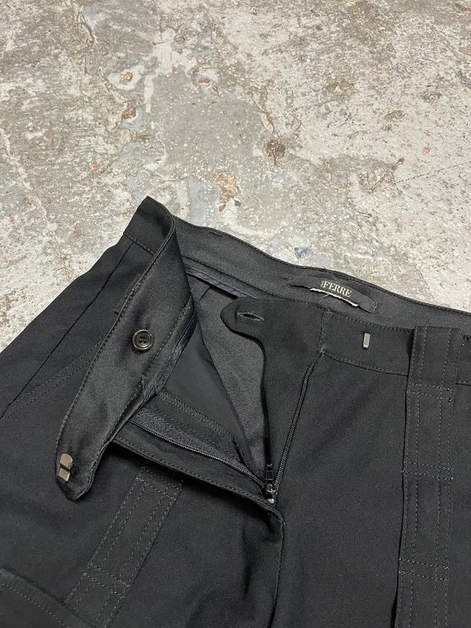 2000s Gianfranco Ferré Black Straps Pants (S) tRpkpyF 8