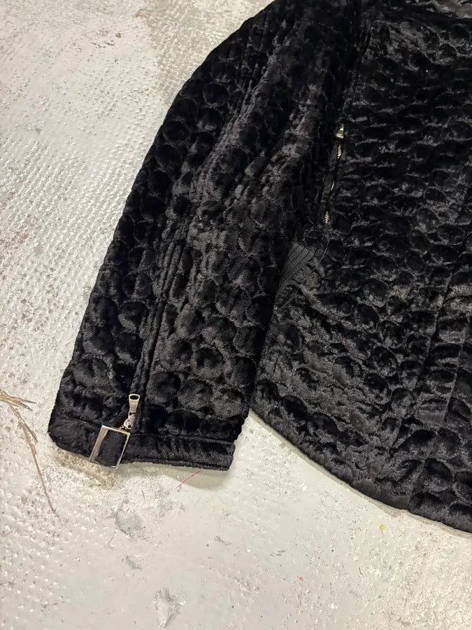 2000s Gianfranco Ferré Black Textured Hybrid Black Jacket qfZweLI 8