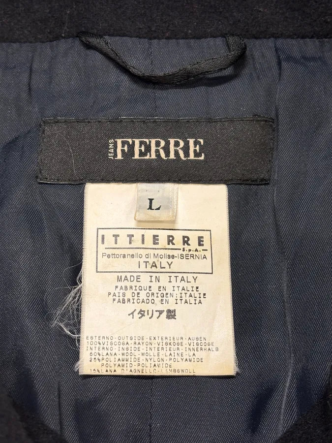 2000s Gianfranco Ferré Black Textured Hybrid Black Jacket qfZweLI 11