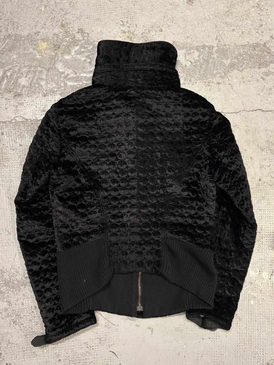 2000s Gianfranco Ferré Black Textured Hybrid Black Jacket qfZweLI 6