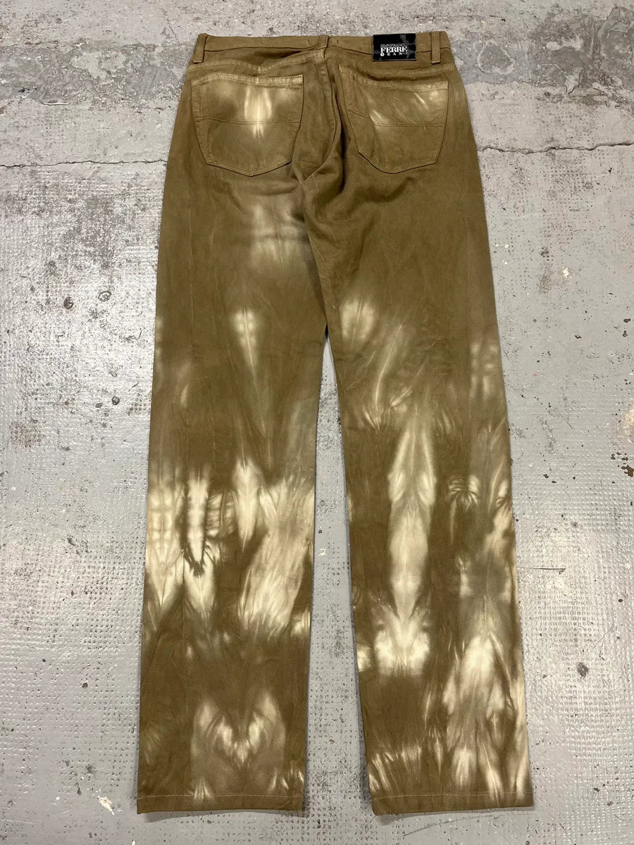 2000s Gianfranco Ferré Bleached Effect Green Pants BJhpbei 7