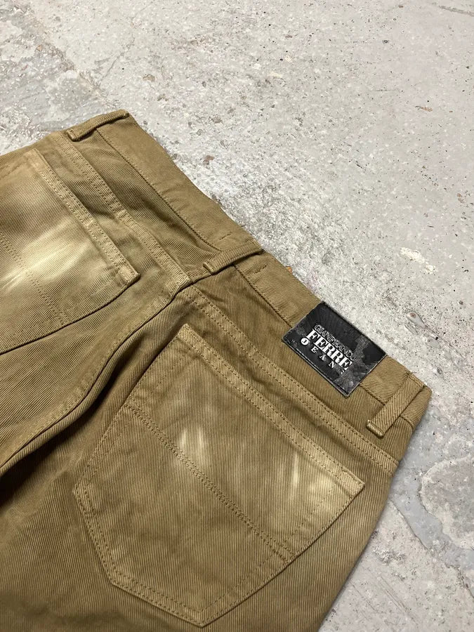 2000s Gianfranco Ferré Bleached Effect Green Pants BJhpbei 8