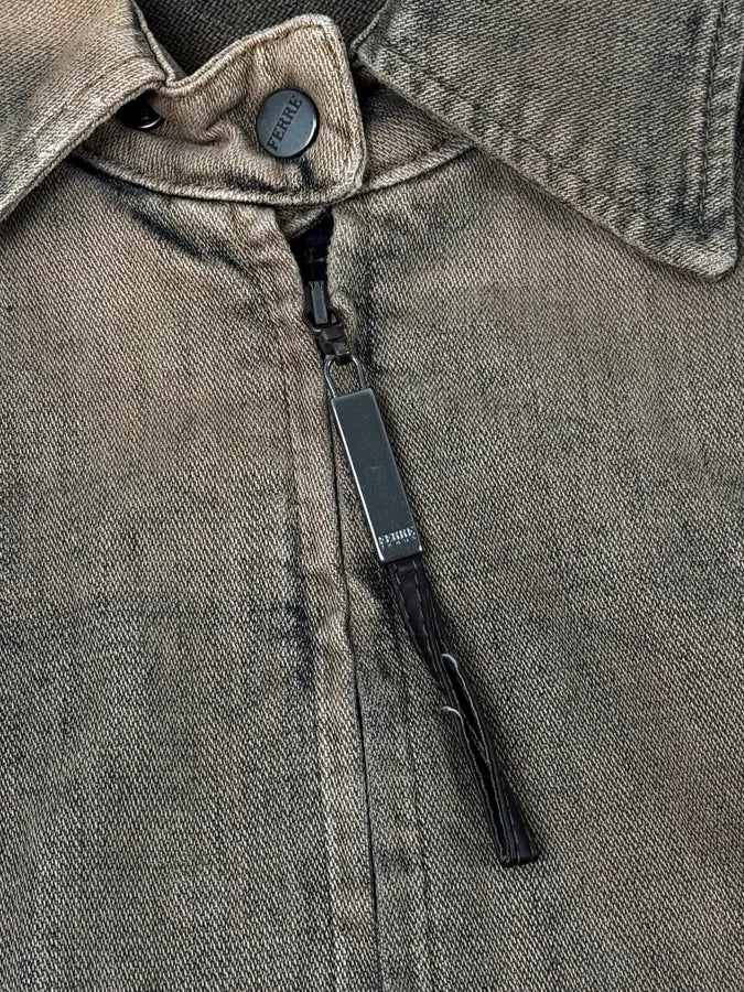 2000s Gianfranco Ferré Blue Faded Denim Jacket kvpzCuR 8