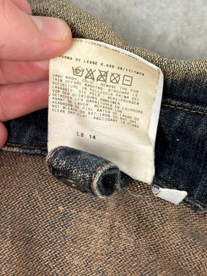 2000s Gianfranco Ferré Blue Faded Denim Jacket kvpzCuR 10