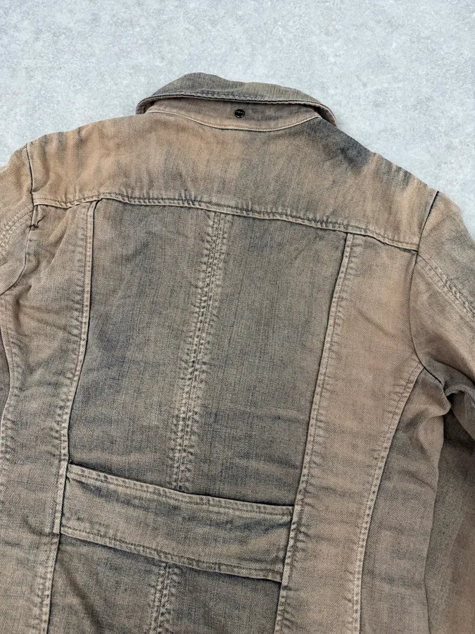 2000s Gianfranco Ferré Blue Faded Denim Jacket kvpzCuR 5