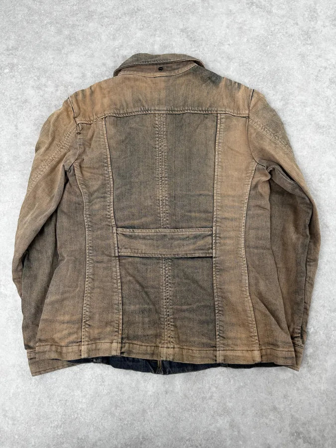 2000s Gianfranco Ferré Blue Faded Denim Jacket kvpzCuR 3
