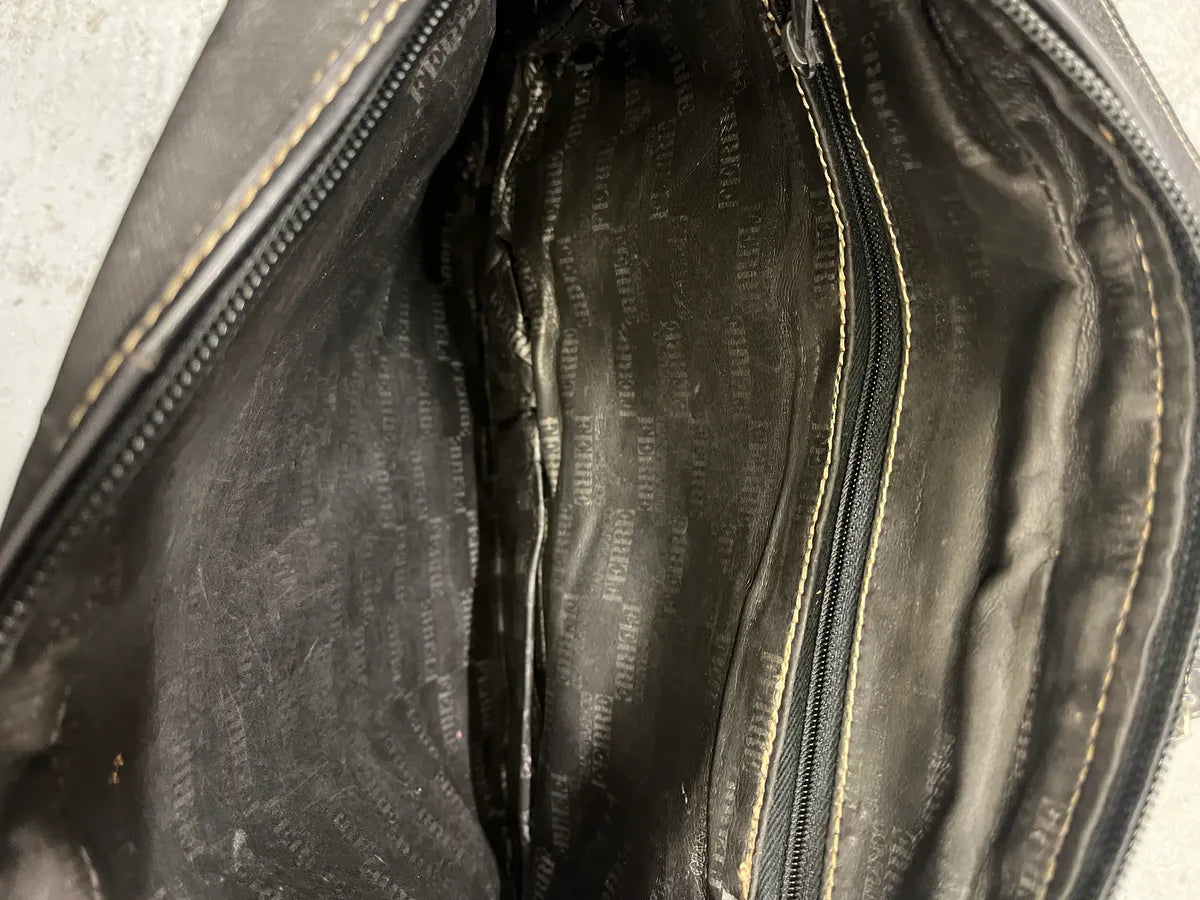 2000s Gianfranco Ferré Brown Crocodile Leather Canva Shoulder Bag RzfzAcp 7