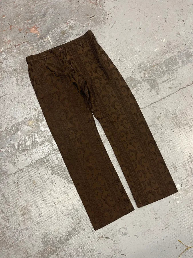 2000s Gianfranco Ferré Brown Presley Pants gYPIZtR 4