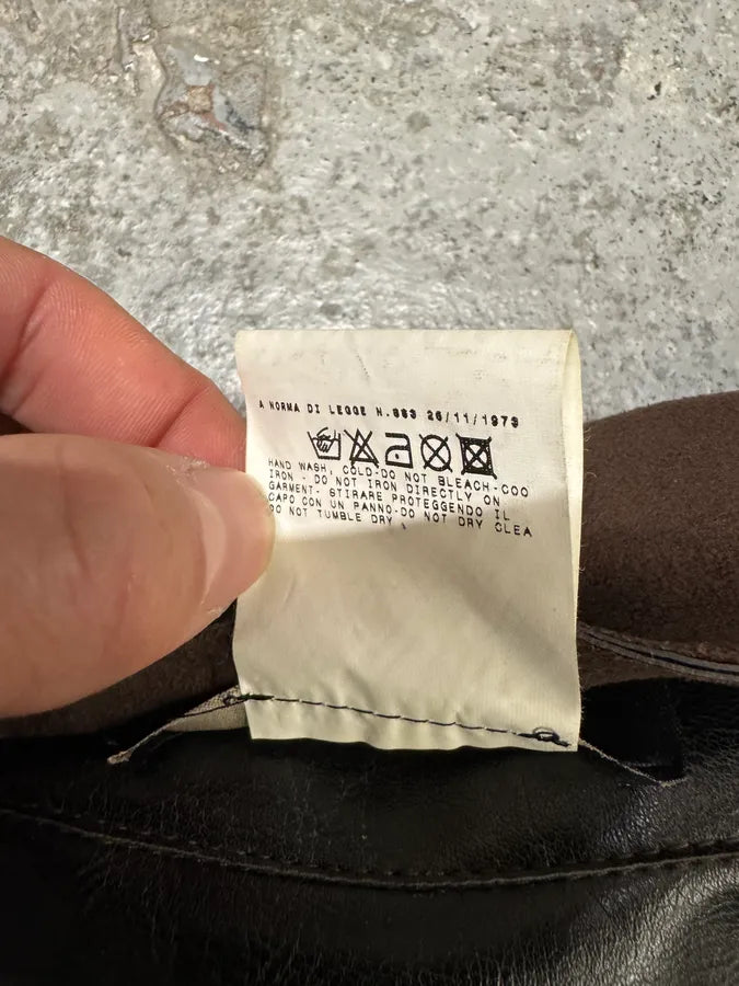 2000s Gianfranco Ferré Brown Suede Leather Jacket BCxjnSF 11