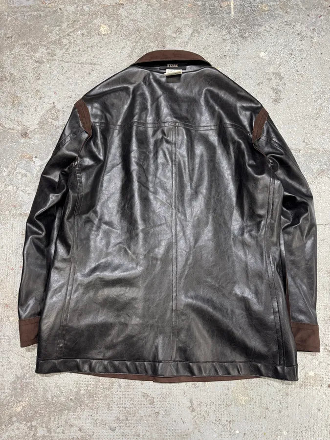 2000s Gianfranco Ferré Brown Suede Leather Jacket BCxjnSF 9