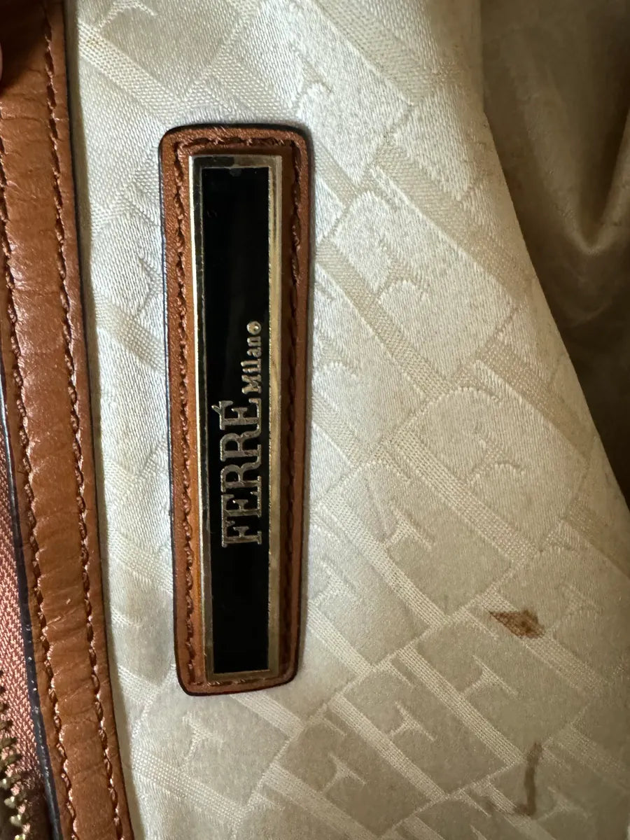 2000s Gianfranco Ferré Brown Woven Gradient Handle Bag WERgTEa 8