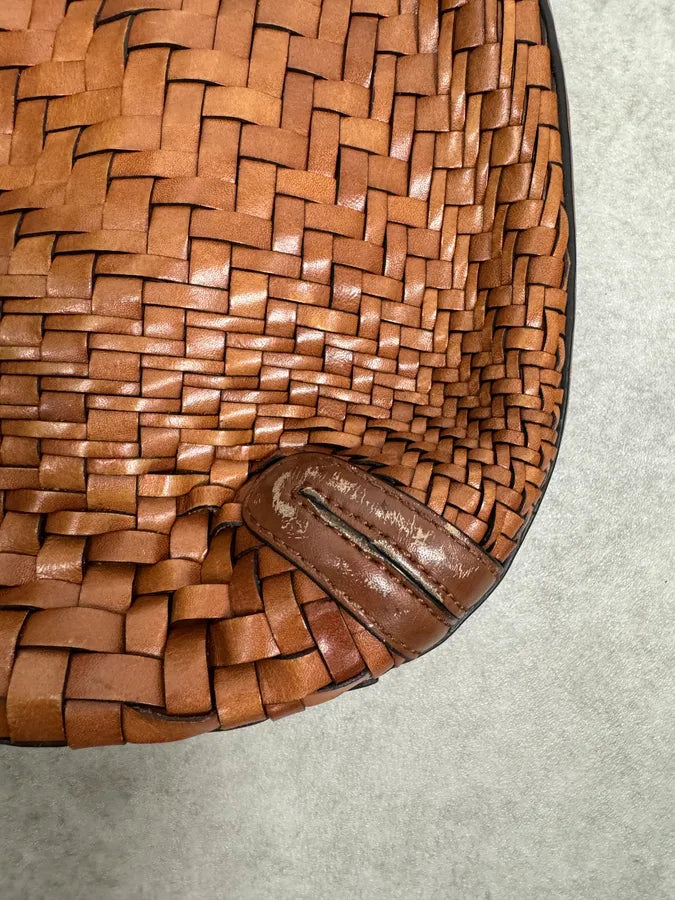 2000s Gianfranco Ferré Brown Woven Gradient Handle Bag WERgTEa 11