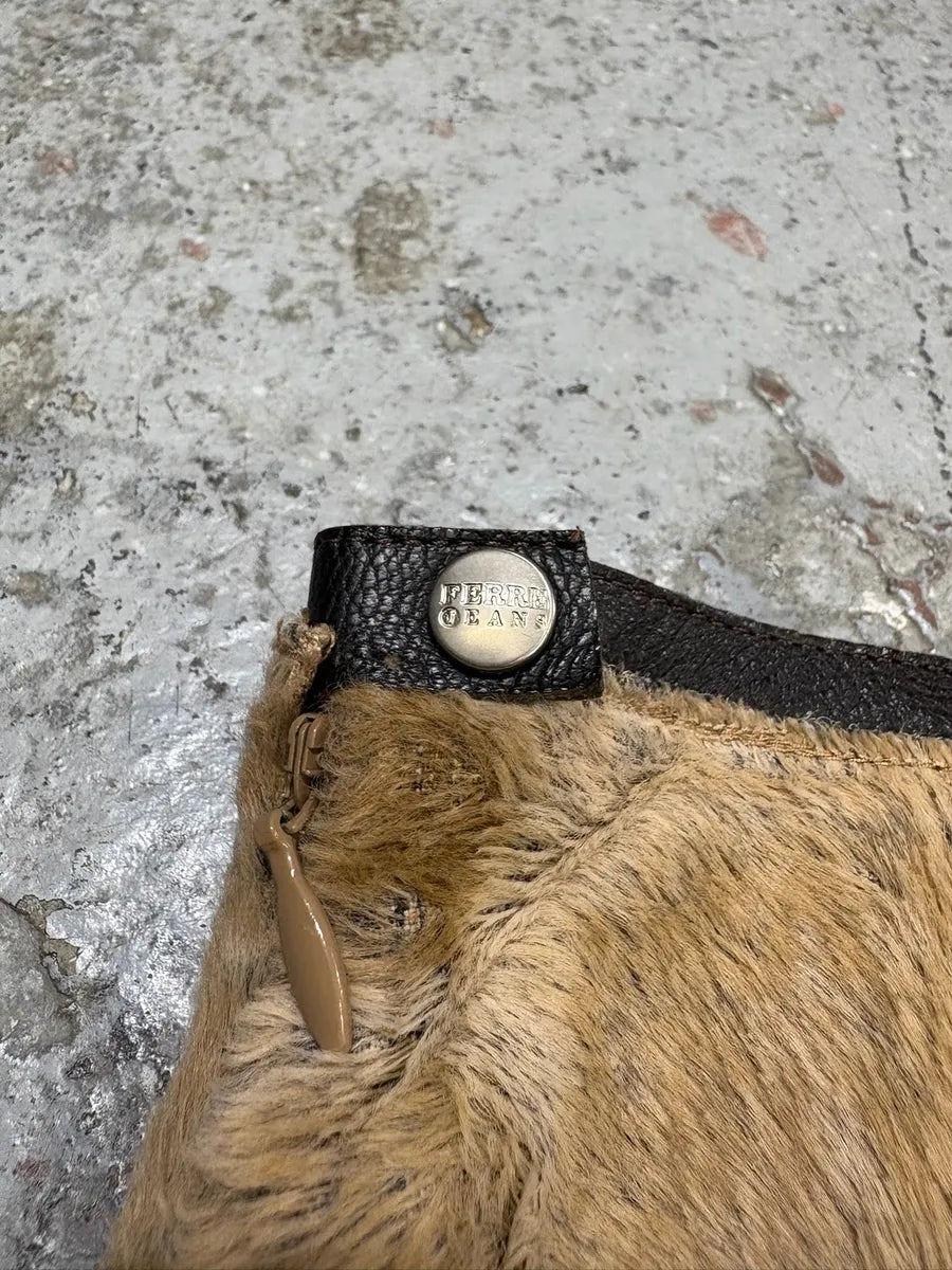 2000s Gianfranco Ferré Camel Fur Contemporary Skirt unocLiQ 8