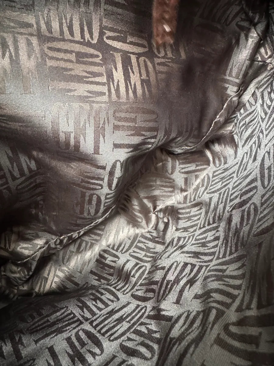 2000s Gianfranco Ferré Crocodile Embossed Brown Leather Handle Bag jVtuPNk 10