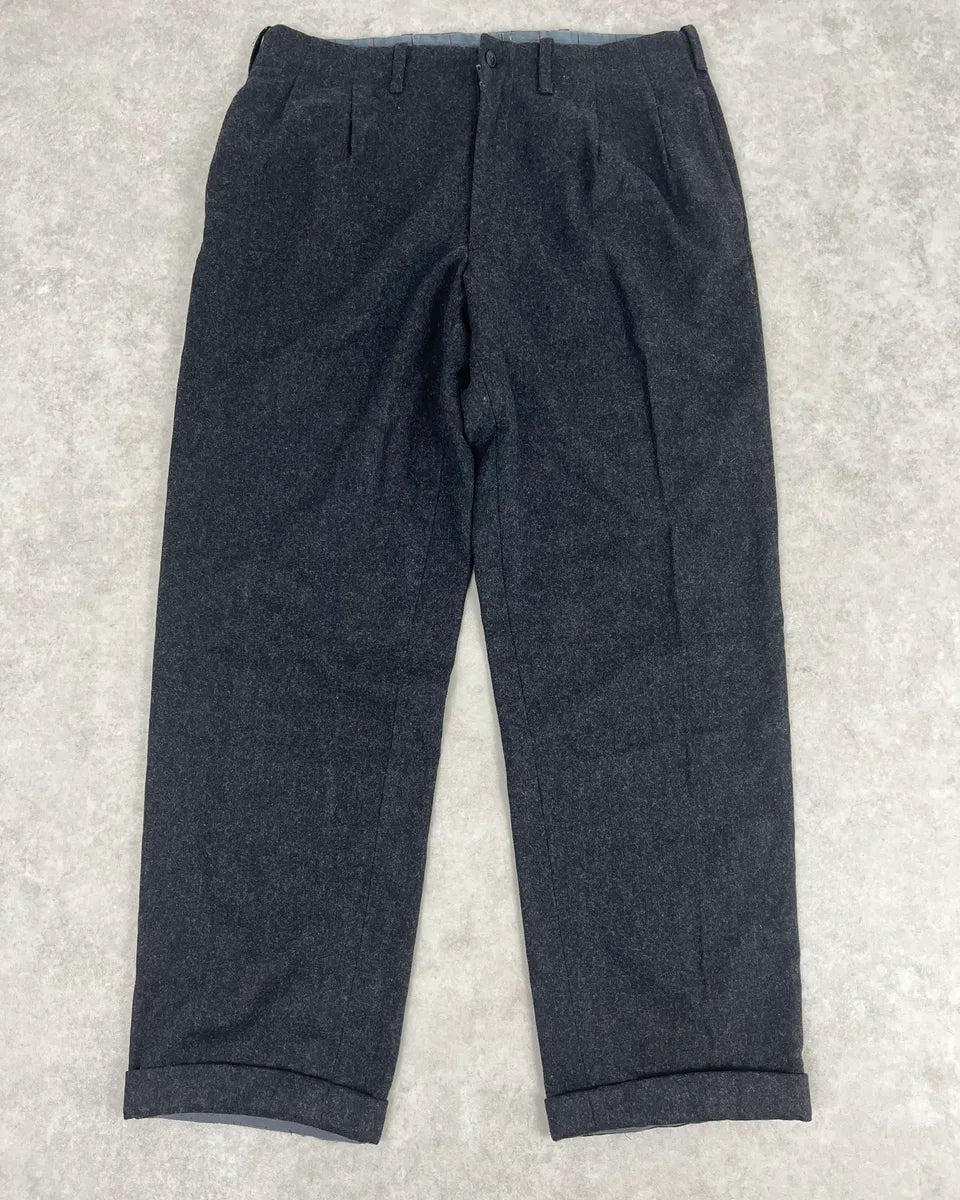 2000s Gianfranco Ferré Dark Grey Wool Tailored Pants eRWvHpP 0