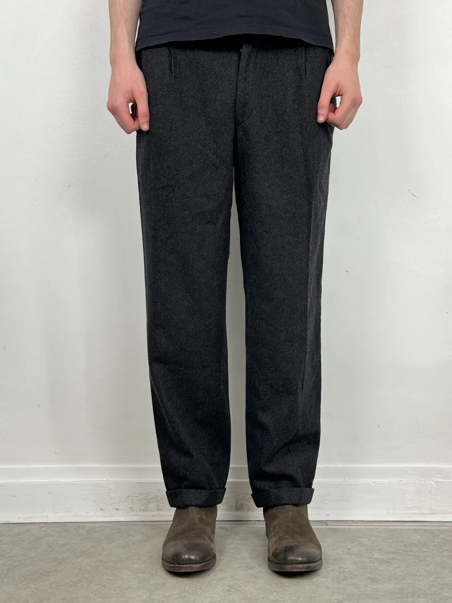 2000s Gianfranco Ferré Dark Grey Wool Tailored Pants eRWvHpP 1