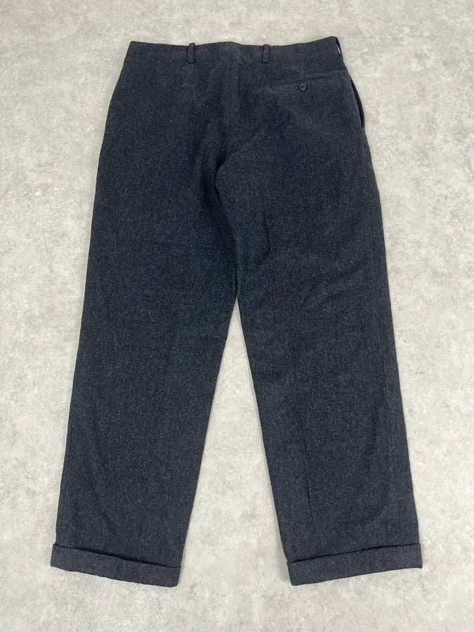 2000s Gianfranco Ferré Dark Grey Wool Tailored Pants eRWvHpP 6