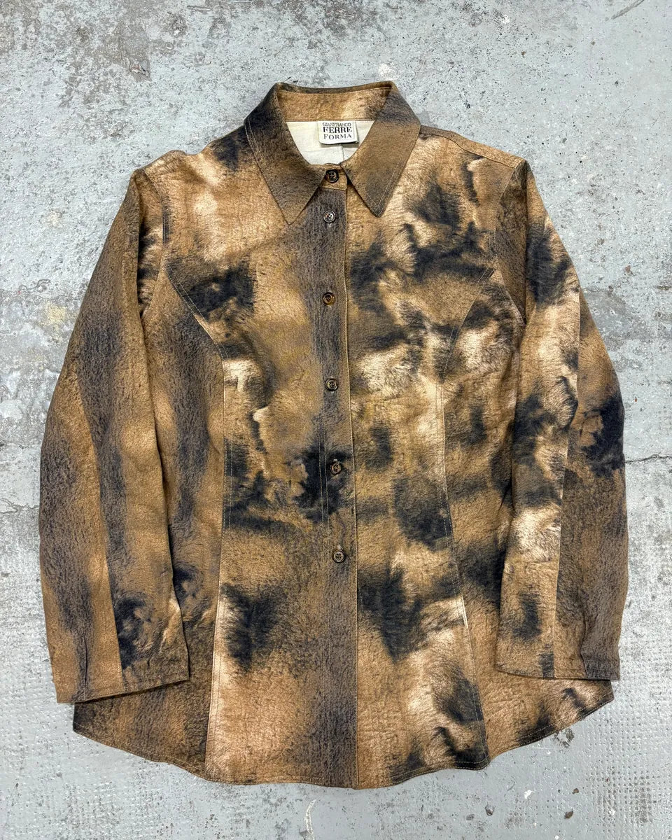 2000s Gianfranco Ferré Fur Effect Shirt hIfenzy 0