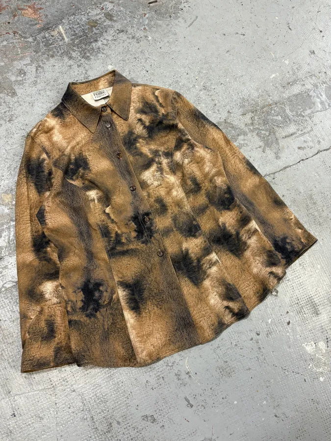 2000s Gianfranco Ferré Fur Effect Shirt hIfenzy 3