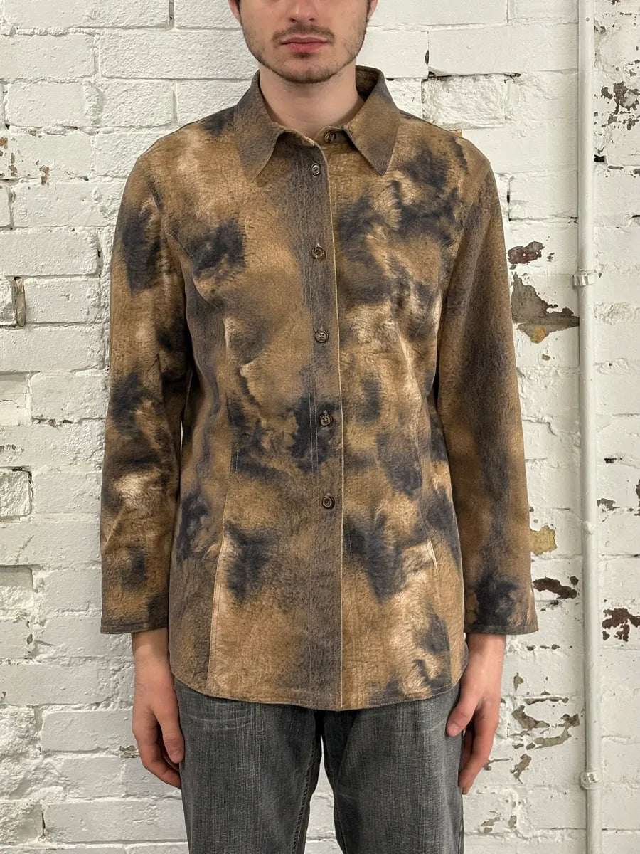 2000s Gianfranco Ferré Fur Effect Shirt hIfenzy 1