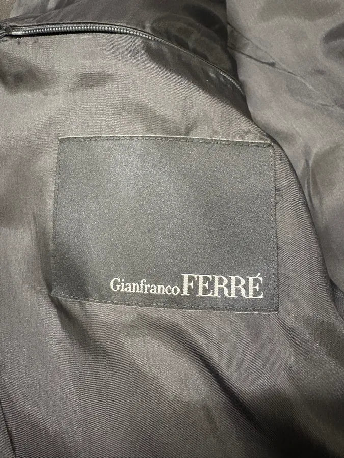 2000s Gianfranco Ferré Futuristic Biker Black Leather Jacket (M) MWeudNR 10