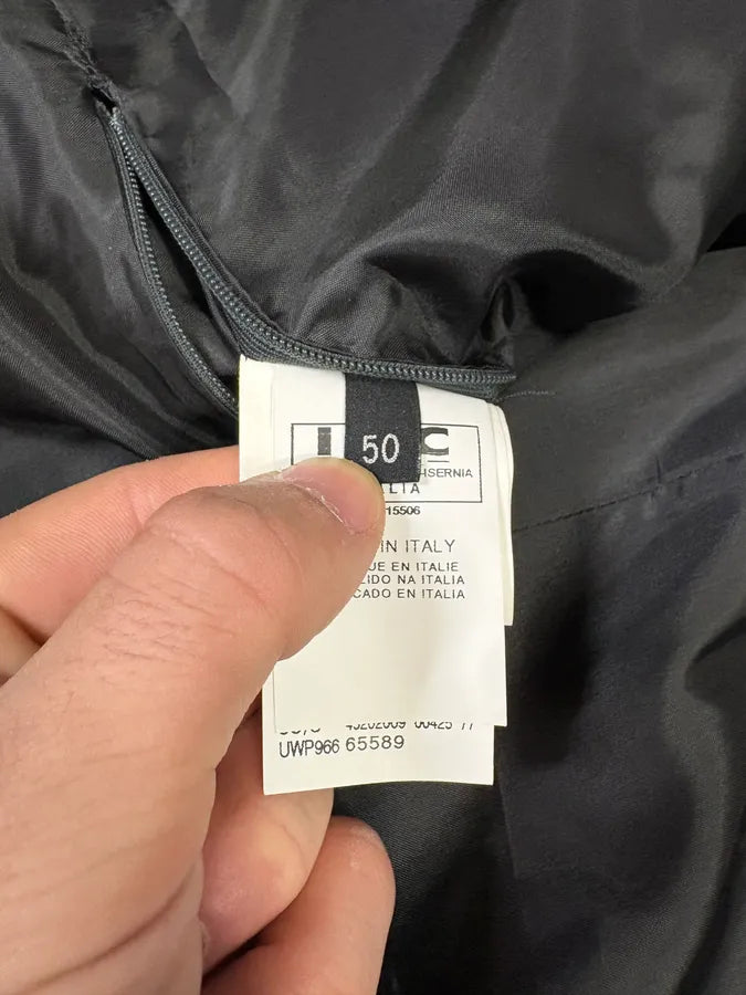 2000s Gianfranco Ferré Futuristic Biker Black Leather Jacket (M) MWeudNR 11