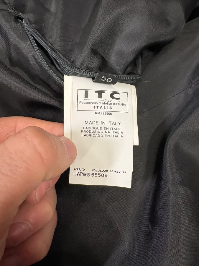 2000s Gianfranco Ferré Futuristic Biker Black Leather Jacket (M) MWeudNR 12