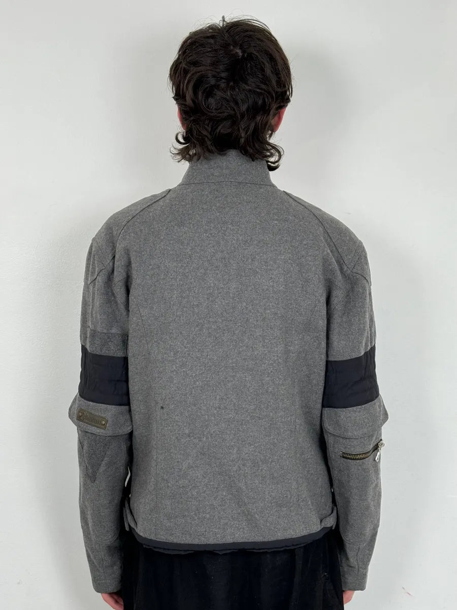 2000s Gianfranco Ferré Grey Wool Zip-up Jacket BReEBmy 2