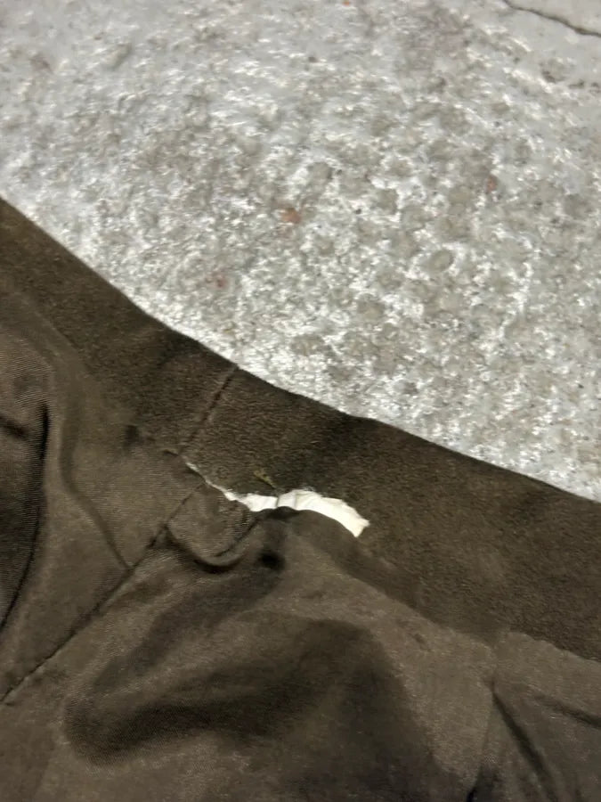 2000s Gianfranco Ferré Khaki Suede Leather Pants alQkskl 7