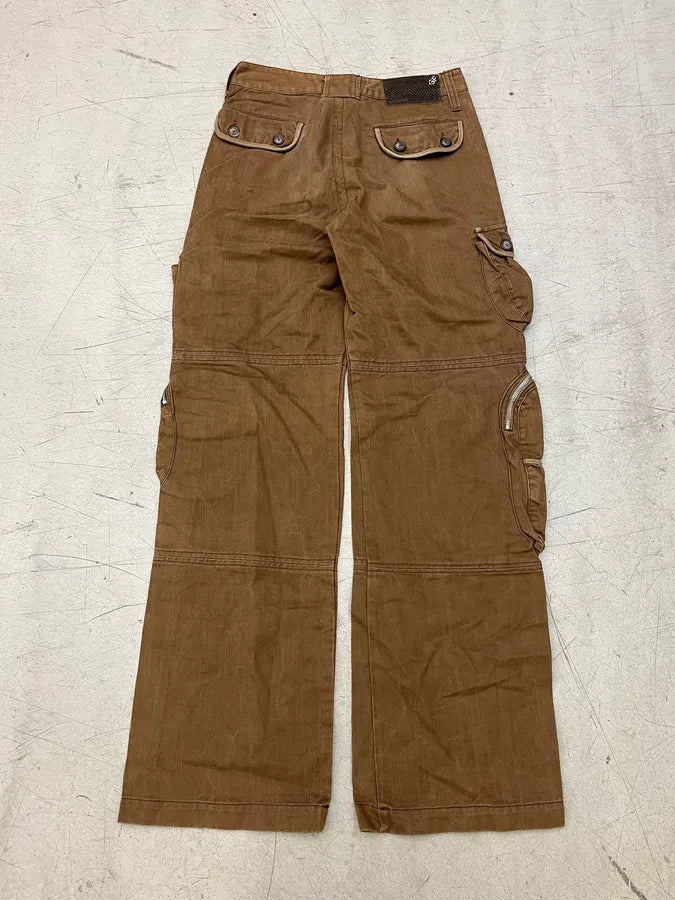 2000s Gianfranco Ferré Multi-Pocket Camel Cargo Pants BZglEcf 8