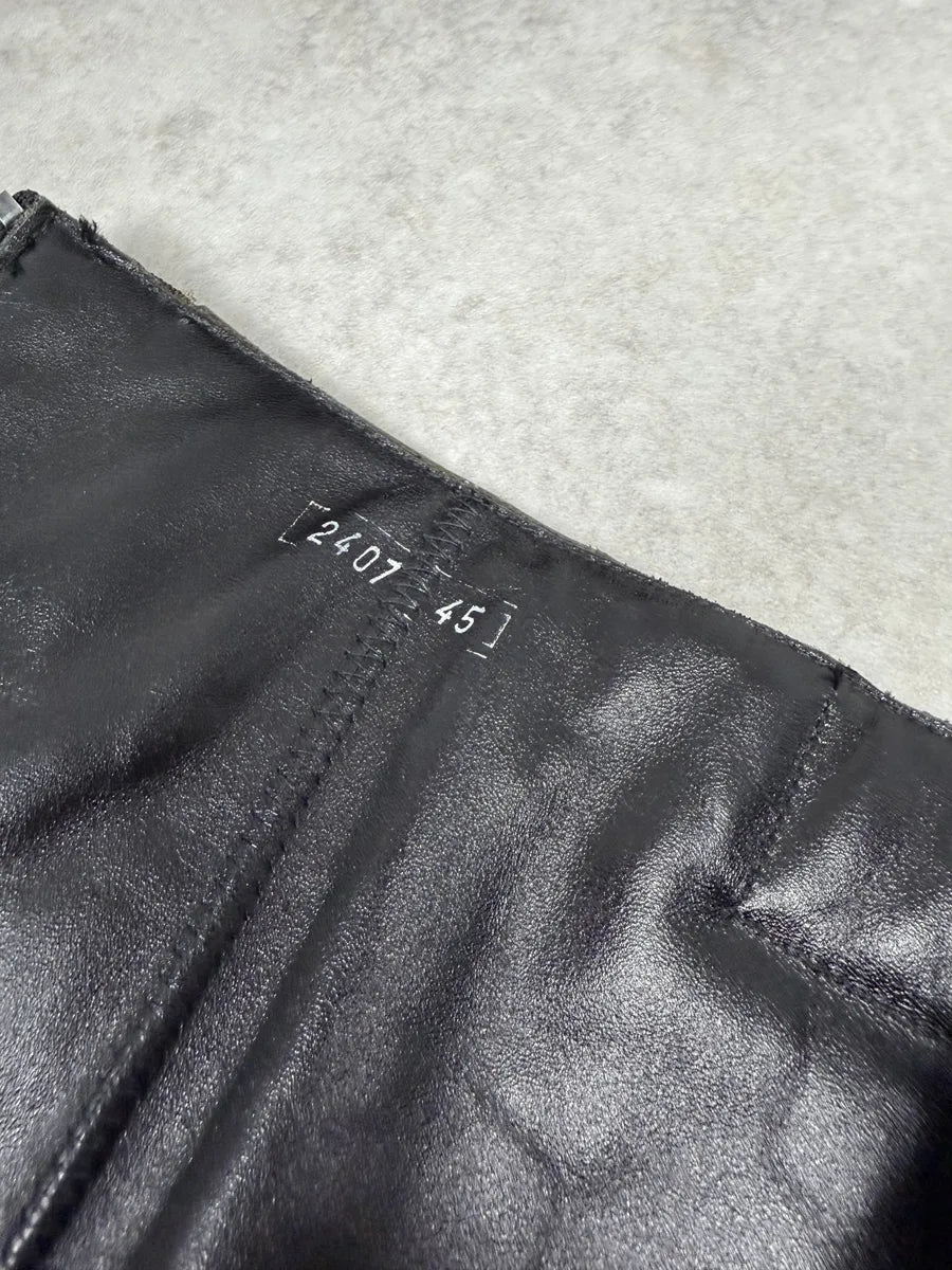 2000s Gianfranco Ferré Olive Leather Biker Ankle Boots iayOtcZ 8