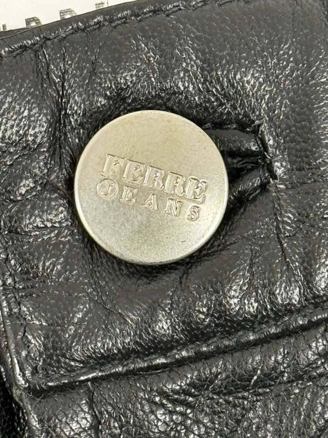 2000s Gianfranco Ferré Premium Black Biker Leather Pants WAzHVlv 9