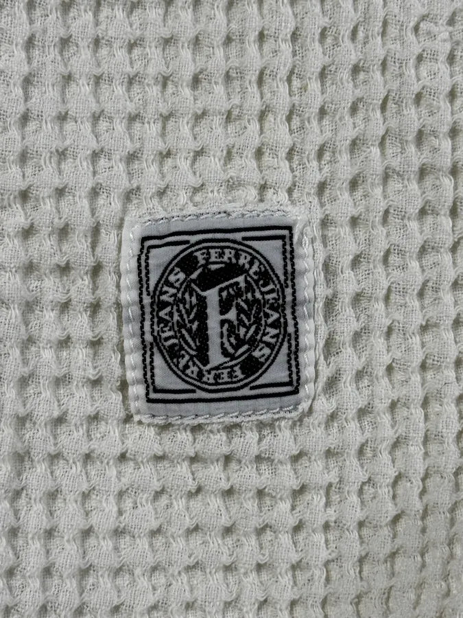 2000s Gianfranco Ferré White Waffle Shirt xHNagOs 7