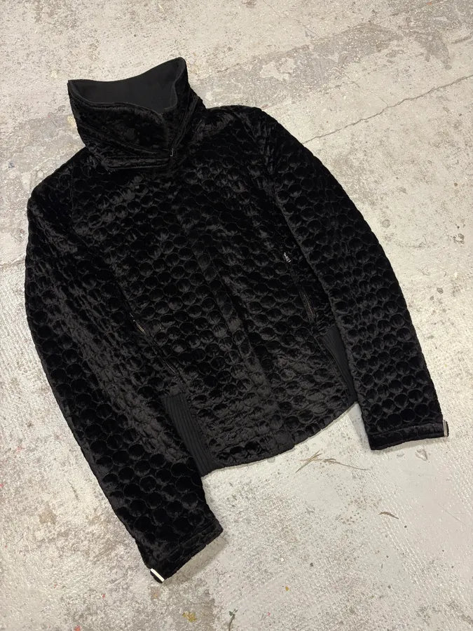 2000s Gianfranco Ferre Black Light Fur Zip-up Jacket ojJRbMv 3