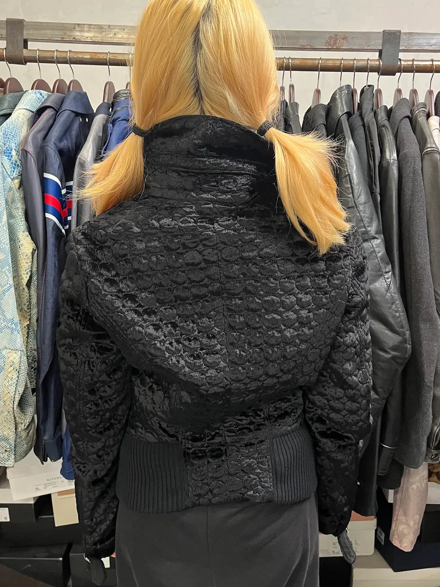 2000s Gianfranco Ferre Black Light Fur Zip-up Jacket ojJRbMv 2