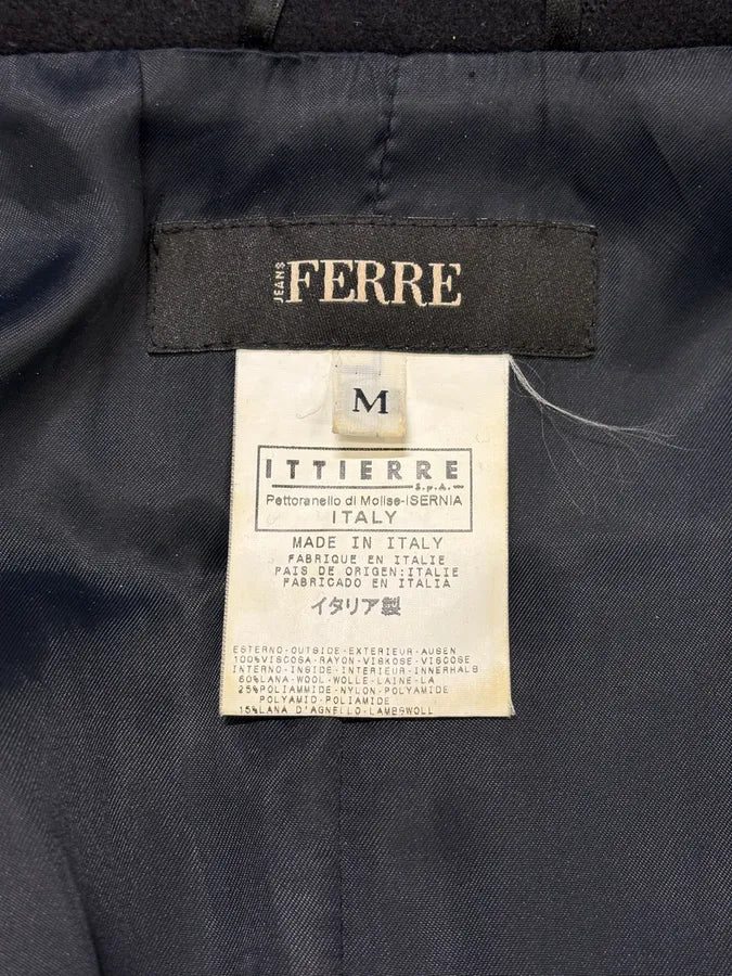 2000s Gianfranco Ferre Black Light Fur Zip-up Jacket ojJRbMv 8