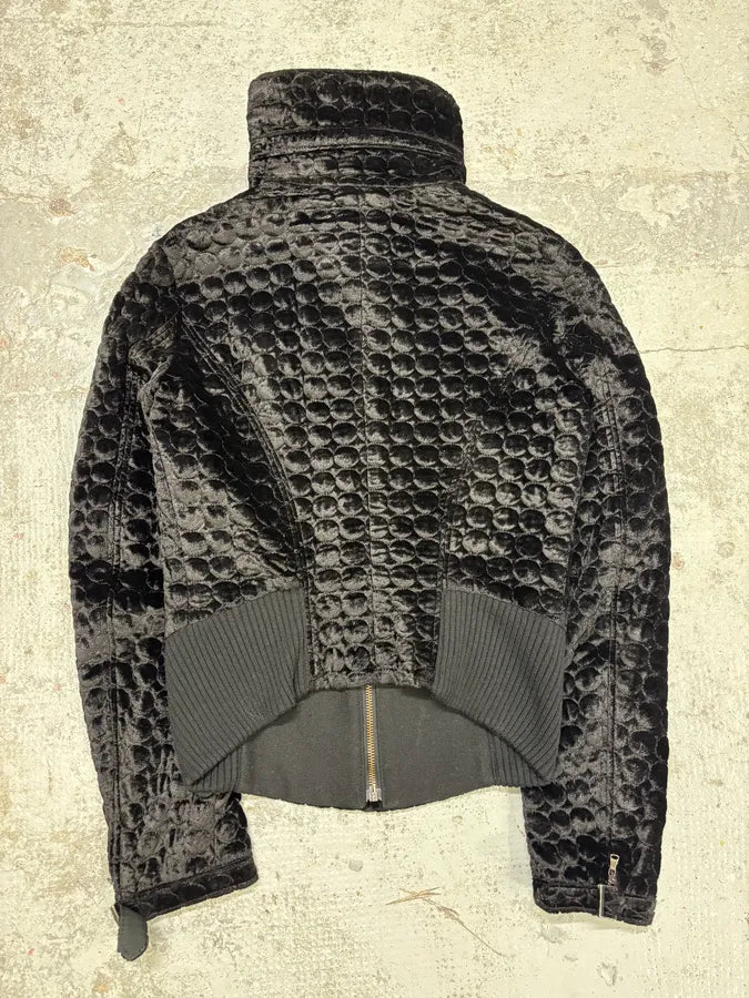 2000s Gianfranco Ferre Black Light Fur Zip-up Jacket ojJRbMv 5