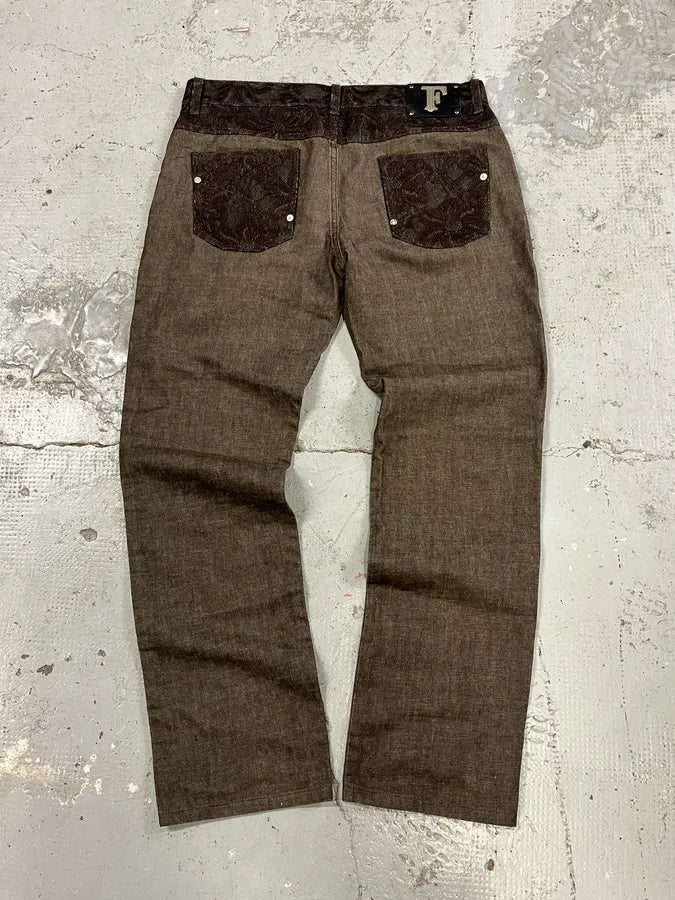 2000s Gianfranco Ferre Brown Pants vEOdWAs 7