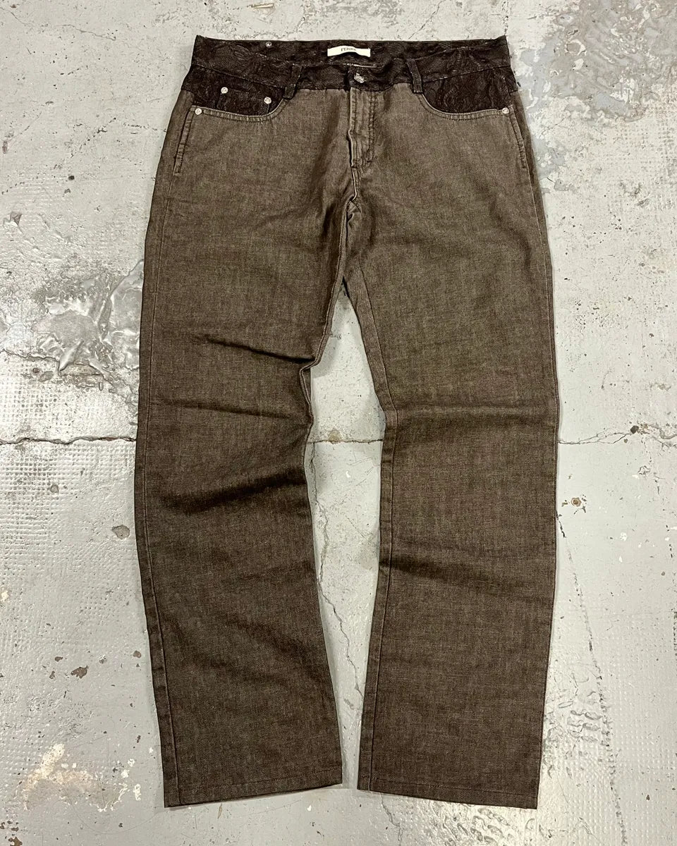 2000s Gianfranco Ferre Brown Pants vEOdWAs 0