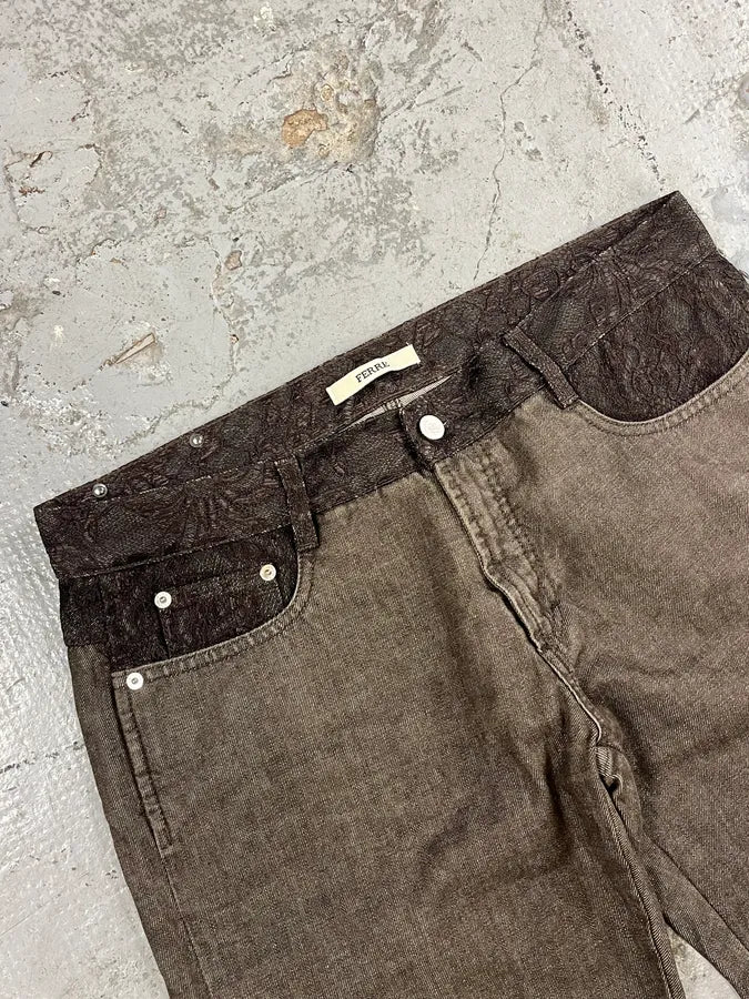 2000s Gianfranco Ferre Brown Pants vEOdWAs 6