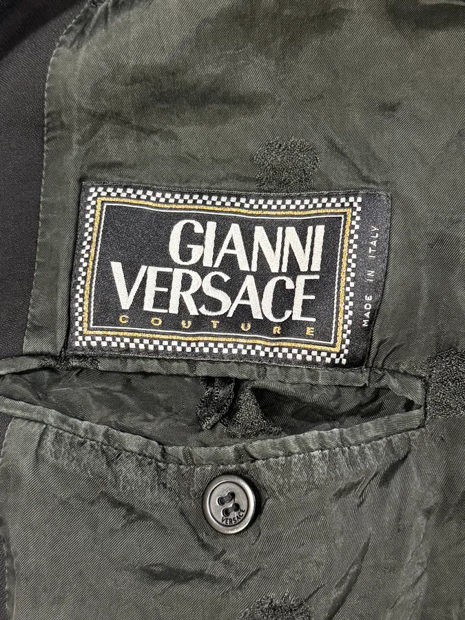 2000s Gianni Versace Black Minimalist Jacket XdGLuqu 9