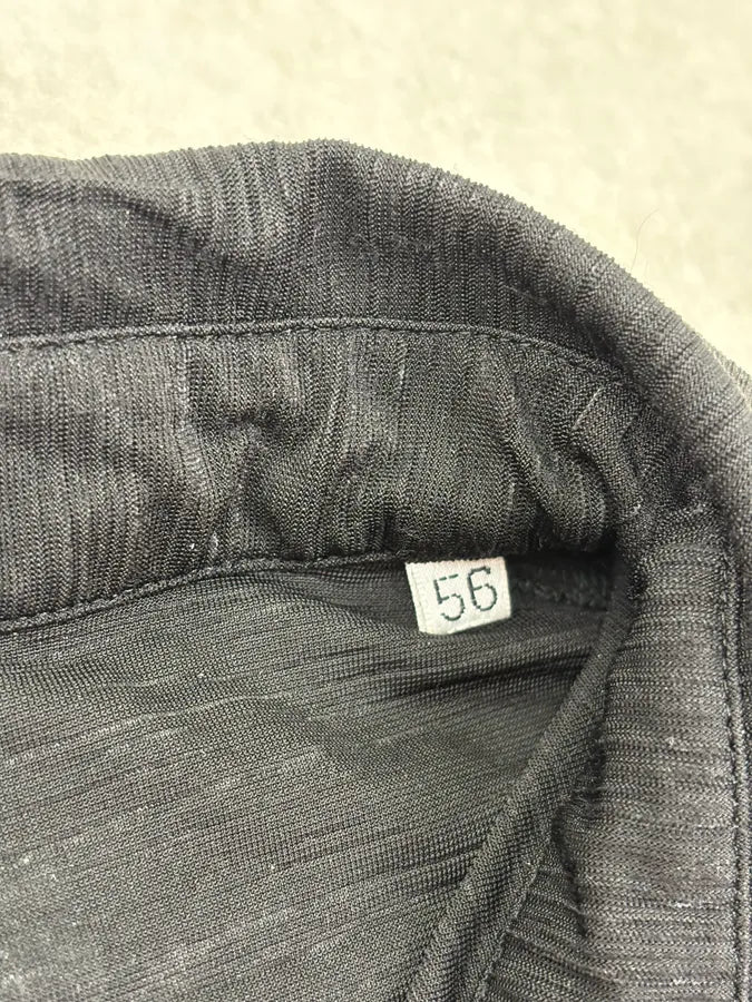 1990s Gianni Versace Black Striped Mafia Polo TNNaSKG 8