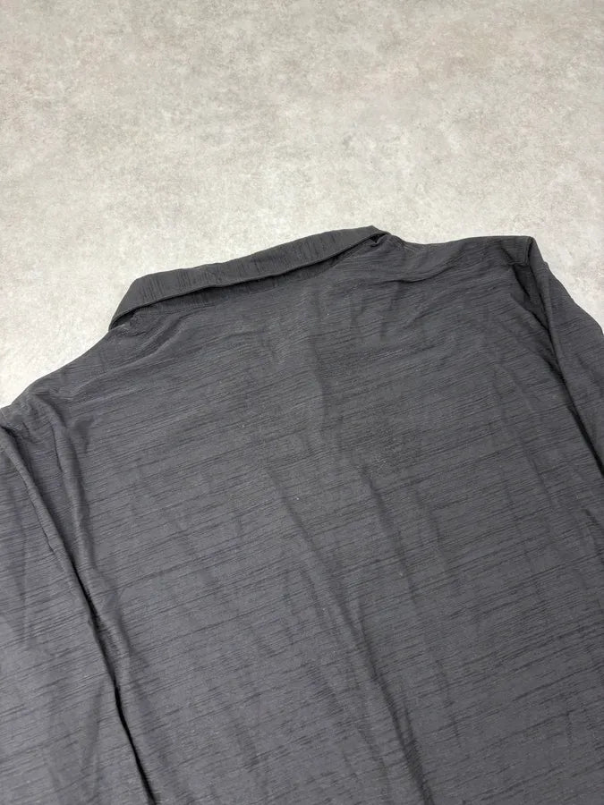 1990s Gianni Versace Black Striped Mafia Polo TNNaSKG 6