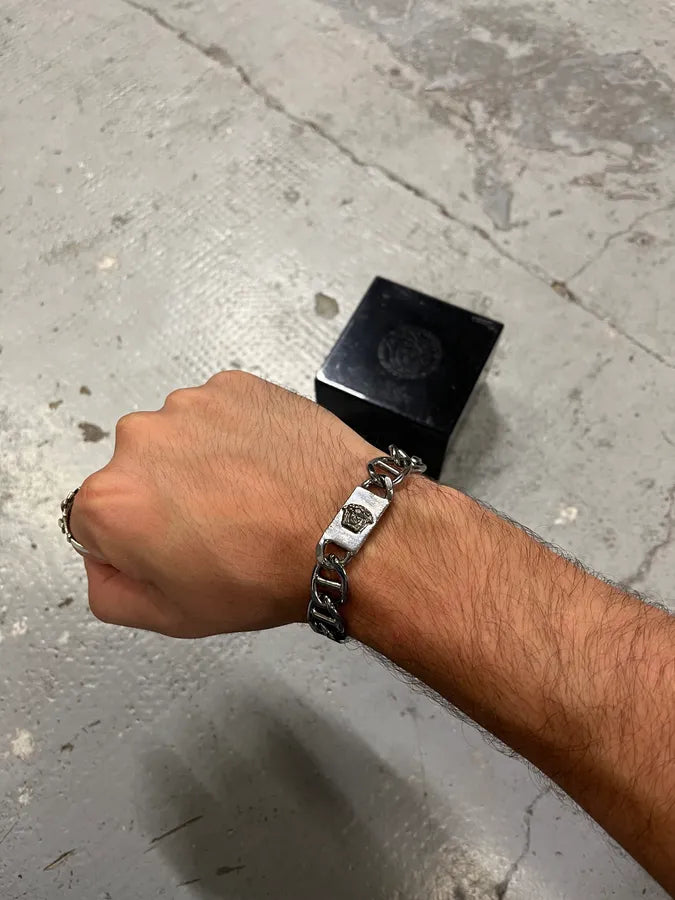 2000s Gianni Versace Medusa Stainles Steel Bracelet ePfsgGK 0
