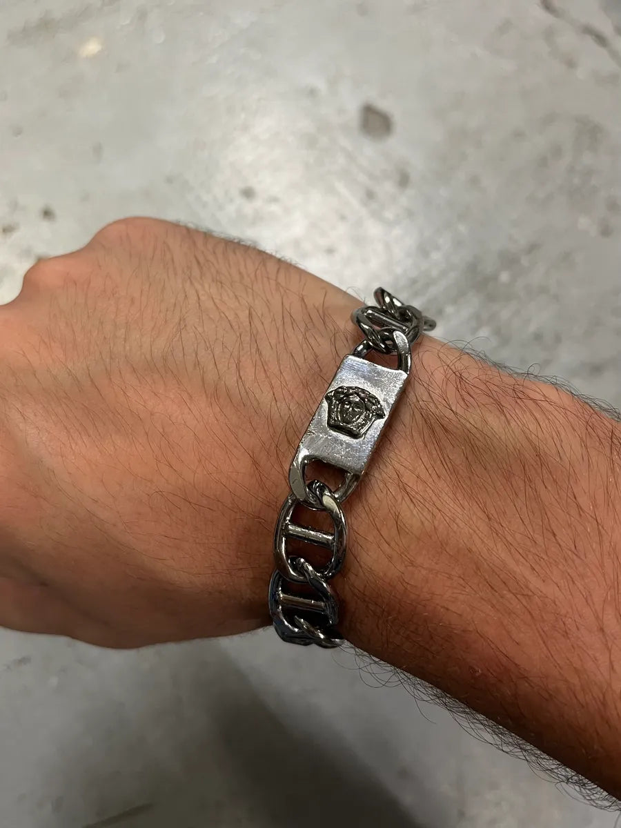 2000s Gianni Versace Medusa Stainles Steel Bracelet ePfsgGK 2