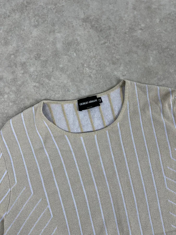 2000s Giorgio Armani Beige Wool Sweater pBMtFhW 3