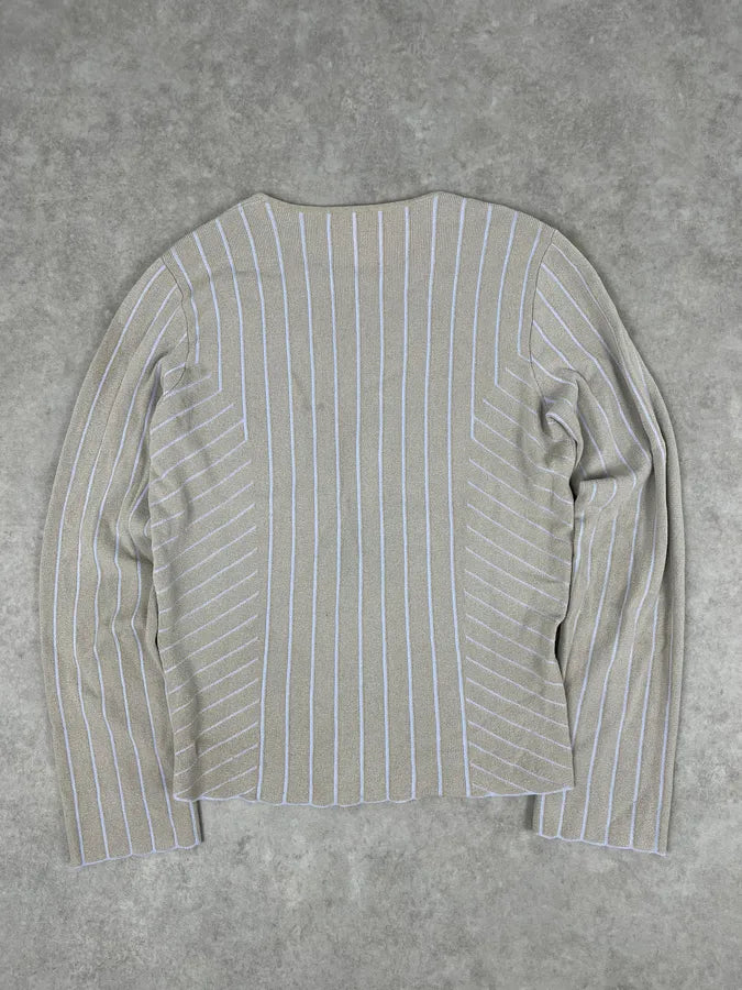 2000s Giorgio Armani Beige Wool Sweater pBMtFhW 5