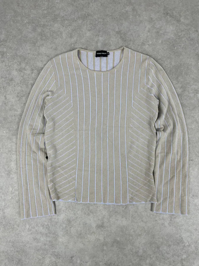 2000s Giorgio Armani Beige Wool Sweater pBMtFhW 4